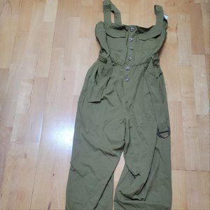 As U Wish Olive Green Jumpsuit